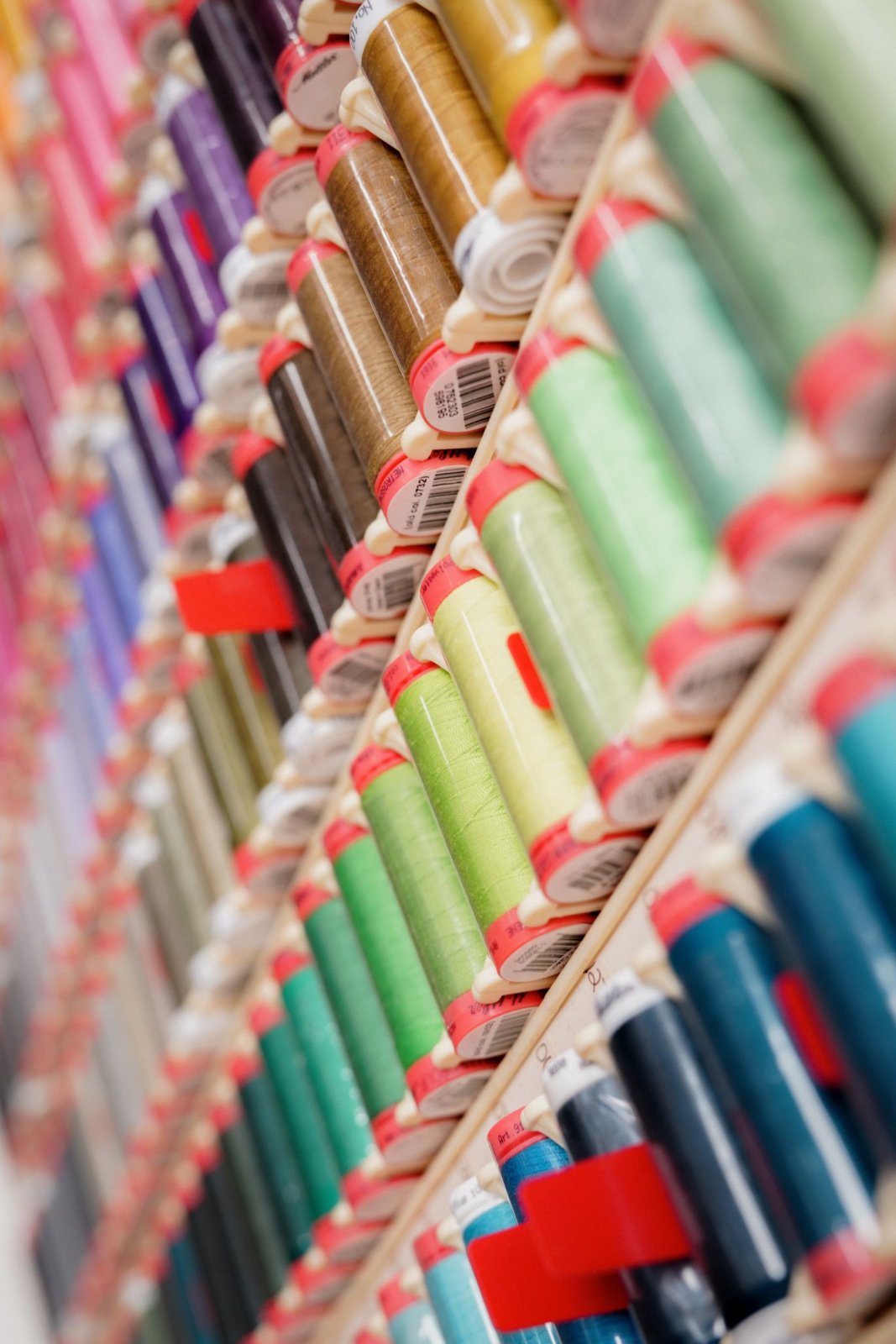 Spools of thread for embroidery